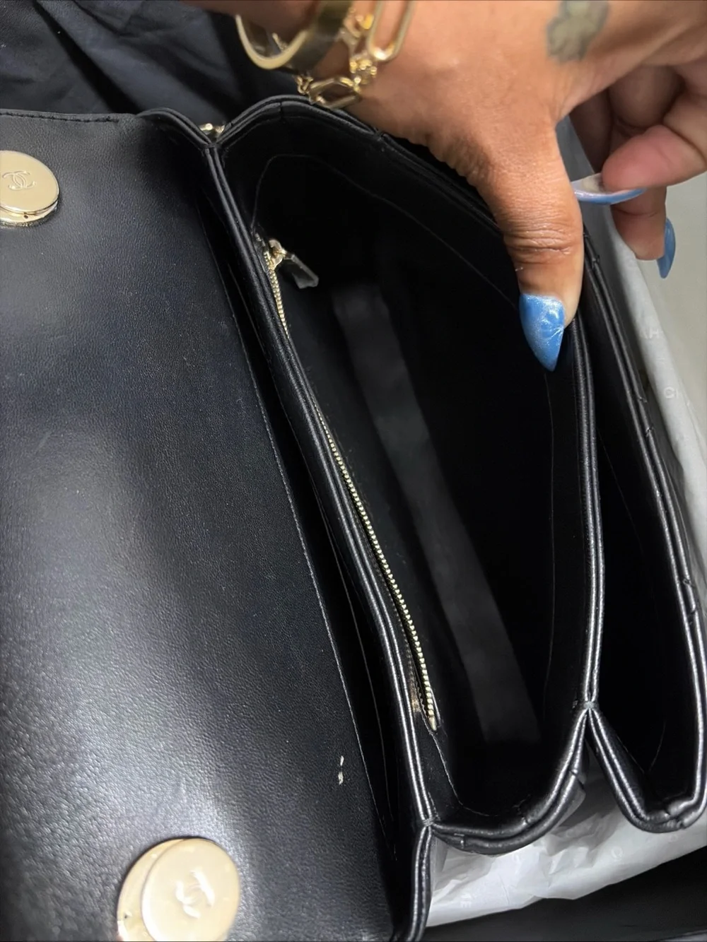 CHANEL Black Quilted Leather Small Flap Bag